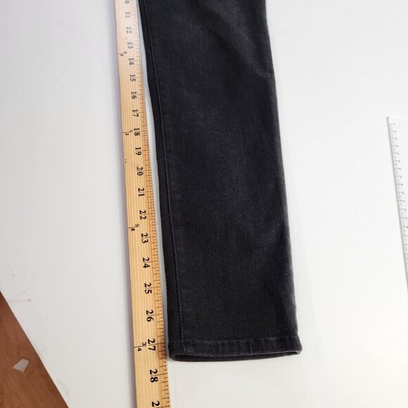 Veronica Beard Black Kate 10” Skinny Striped Waistband SZ 29 Denim Jeans - Picture 15 of 15